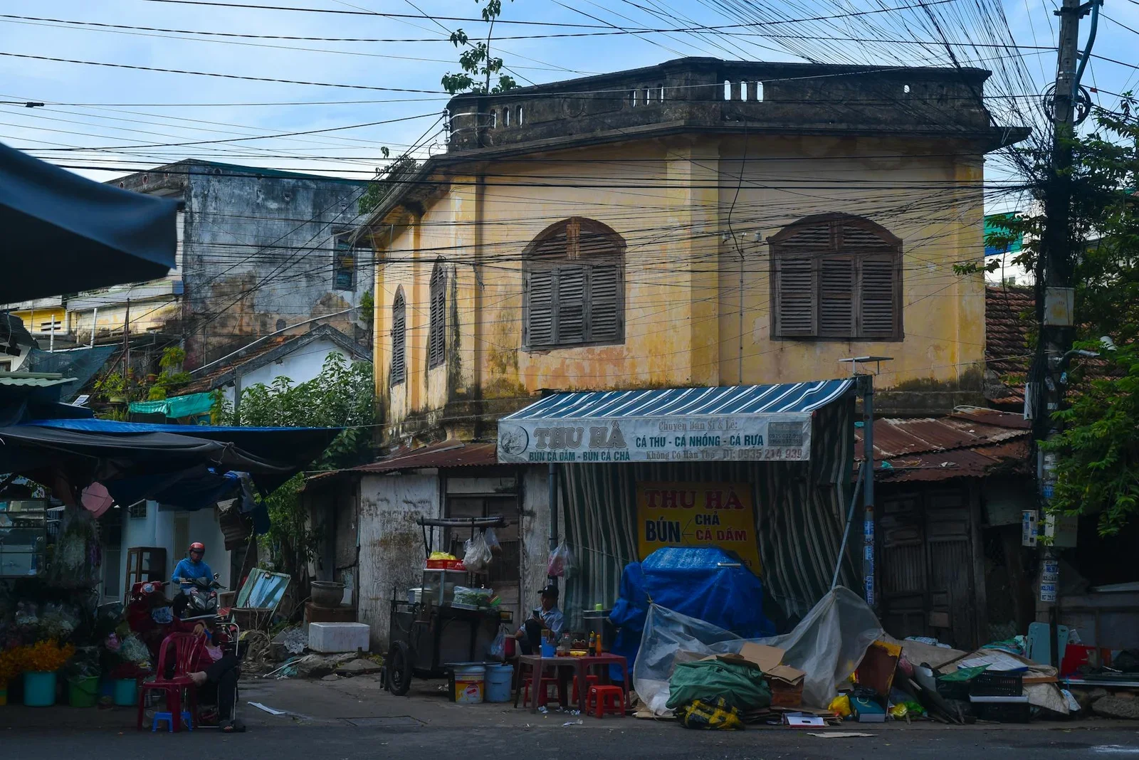 Charming historic building in Nha Trang, Vietnam, showcasing | Thiết kế nội thất 24
