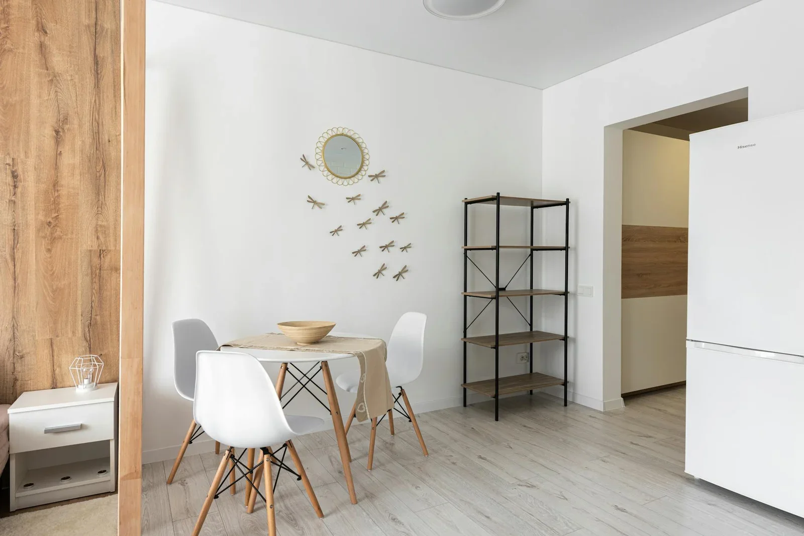 Contemporary dining room with table and chairs against decor | Thiết kế nội thất 24
