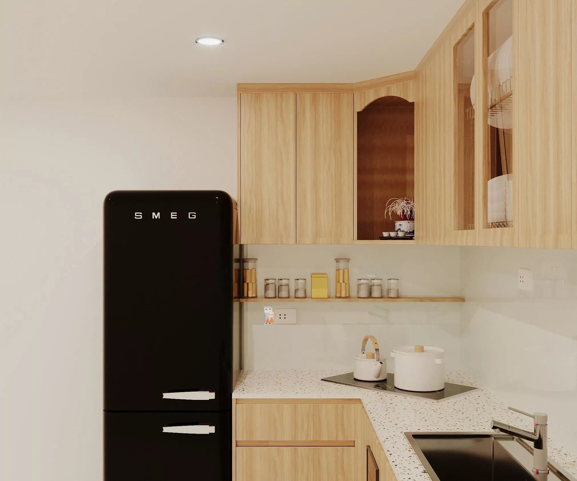 Thiết Kế Tủ Bếp Hiện Đại Cho Căn Nhà Phố Bình Tân