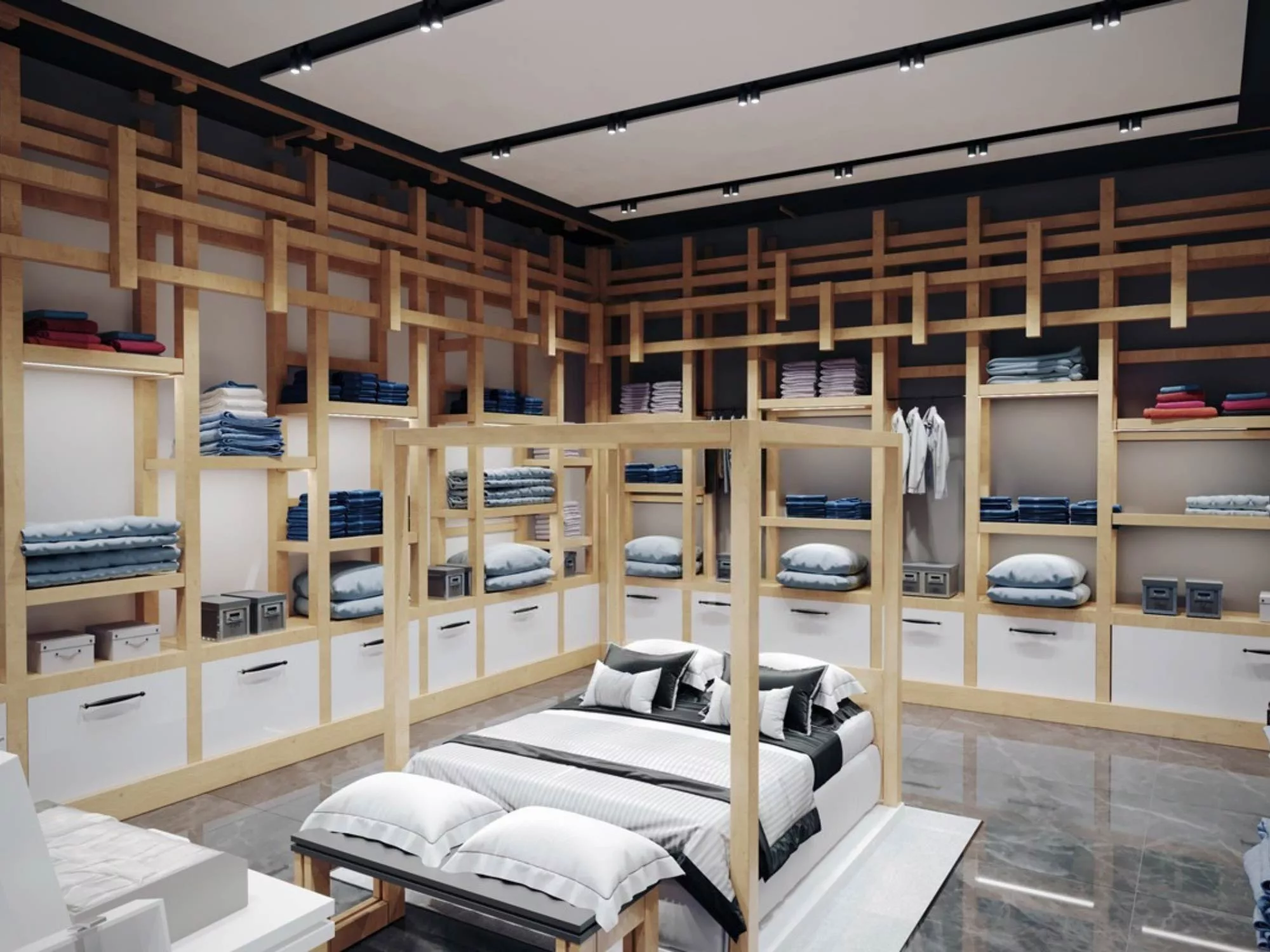 Không Gian Tinh Tế Của Cửa Hàng Chăn Ga Gối Nệm VinaHome